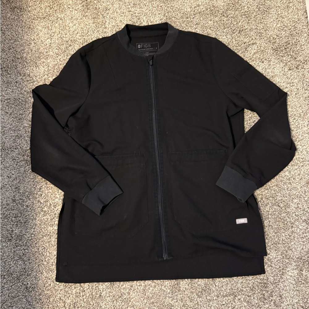 Figs Black Women's Scrub Jacket